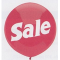 17" Outdoor Display Red Sale Stock Printed Balloon